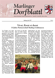 Marlinger Dorfblattl, Ausgabe Juli 2007