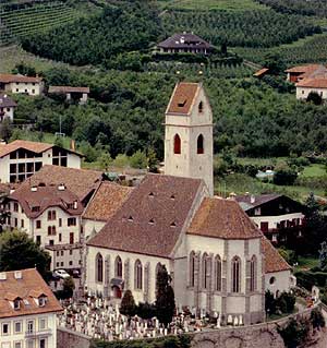 Luftaufnahme der Pfarrkirche